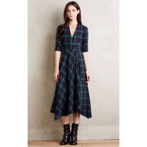 Anthropologie Tartan Dress